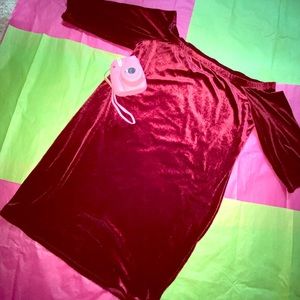 Velvet Burgundy dress❣️